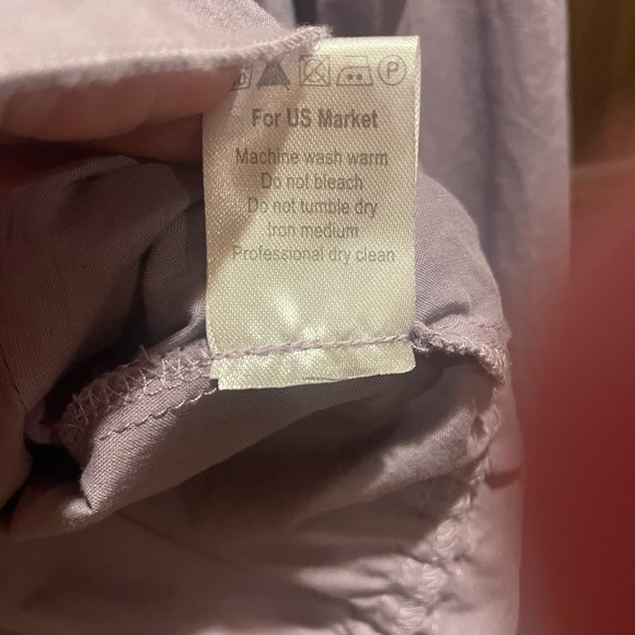 Feminine lilac La Redoute French design i10 Lace,small buttons,peplum drawstring - Picture 5 of 9